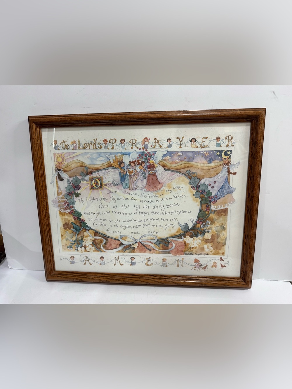 Framed The Lord's Prayer Art